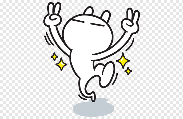 Смайлик белый кролик