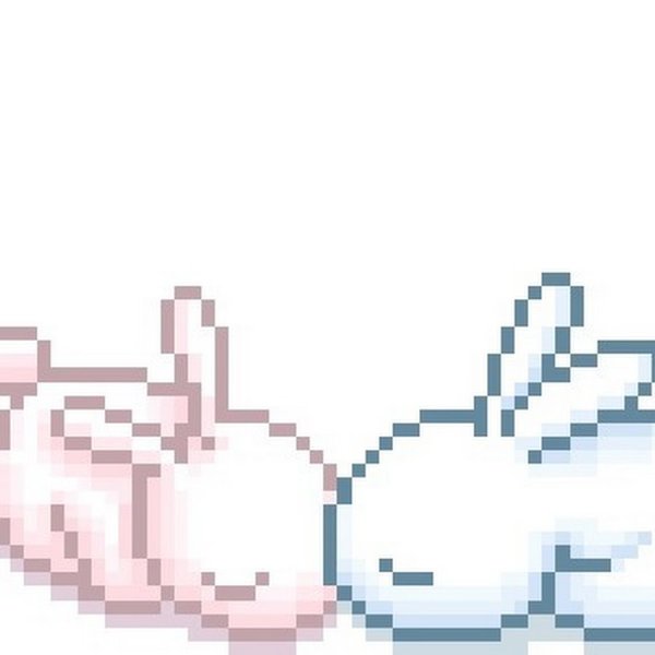 Зайчики пиксельные