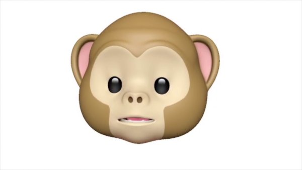 Смайлик обезьянка с закрытыми глазами