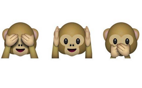 Смайлик обезьяны