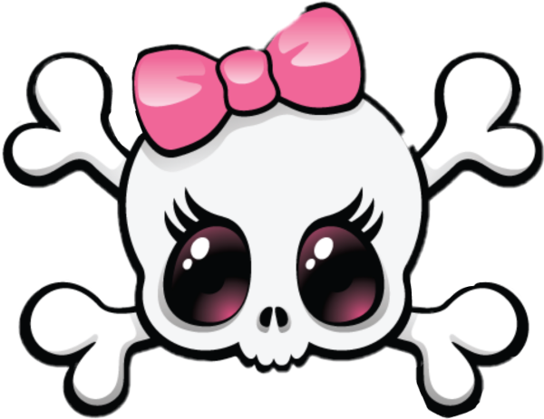 Череп с бантиком