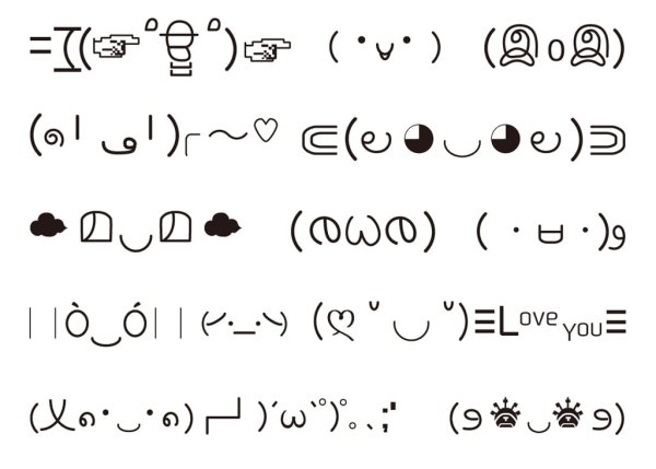 Смайлики из символов