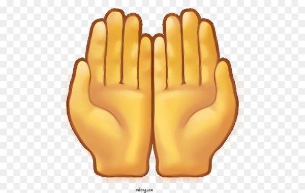 Смайлик две ладони вместе