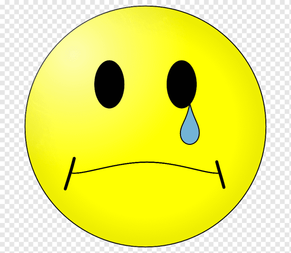 Смайлик плачет