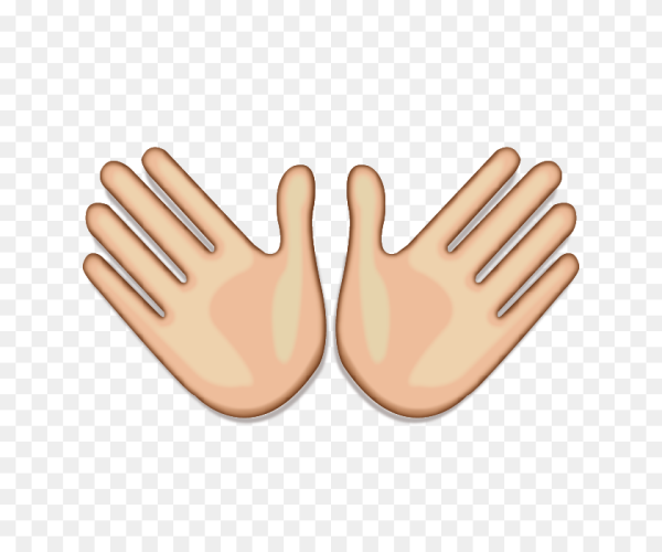 Смайл с двумя ладонями