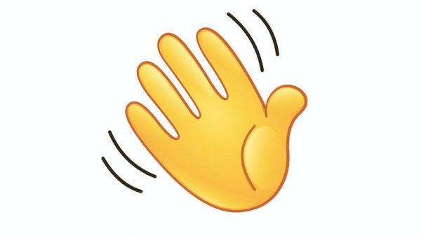 Смайлик с двумя пальцами