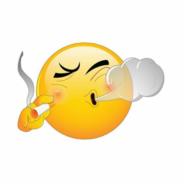 Курящий смайлик