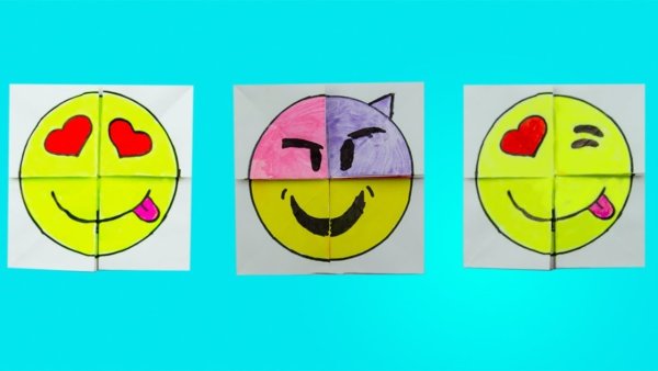 Оригами смайлик
