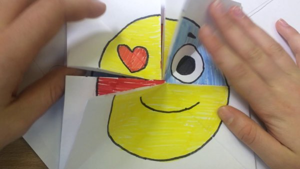 Поделки из бумаги смайлики