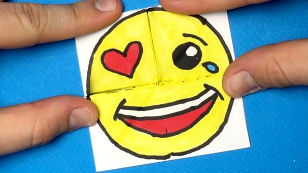 Смайлики из бумаги