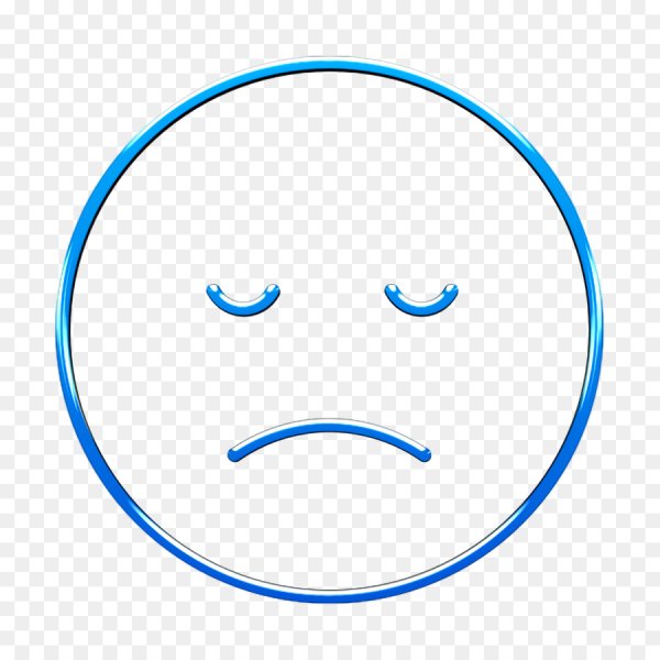 Грустный смайлик на прозрачном фоне для фотошопа