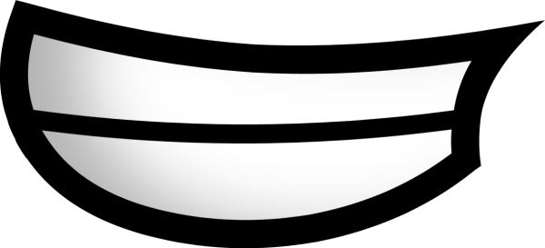 Улыбка нарисованная без фона