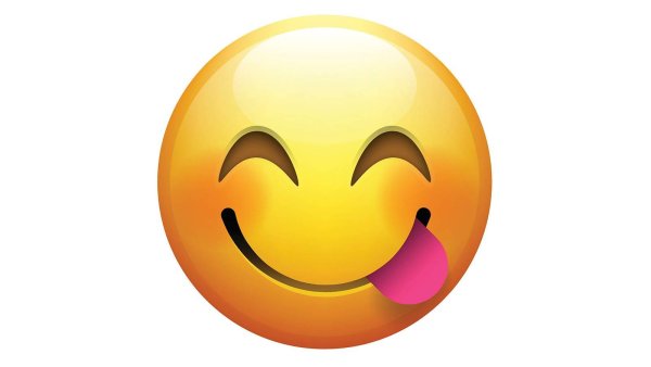 Смайлик облизывается