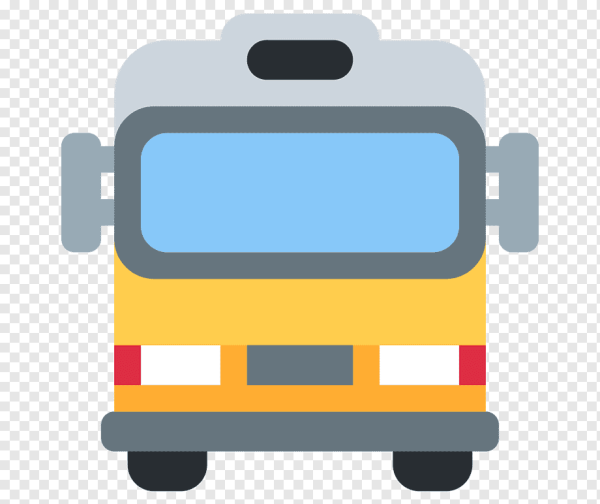 Эмодзи школьный автобус