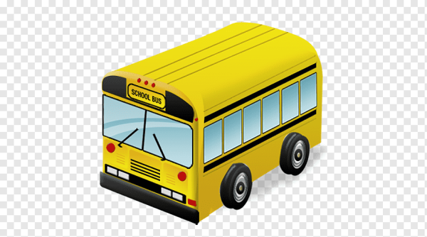 Желтый автобус мультяшный