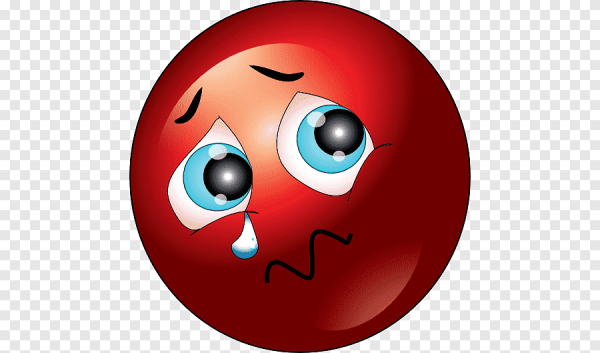 Смайлик с красными глазами