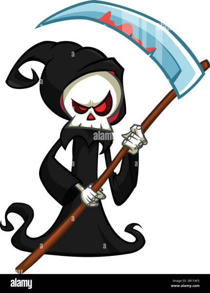 Смерть с косой мультяшная