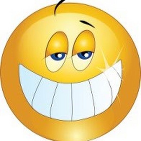 Смайлик довольная улыбка