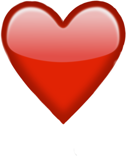 Оранжевое сердце смайлик