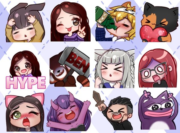 Смайлики Твич