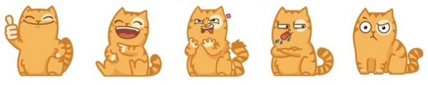 Стикер кот ржет