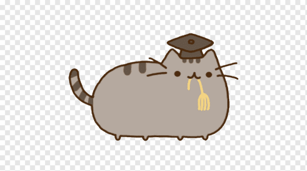 Котик стикер на прозрачном фоне