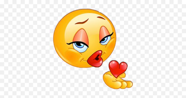 Воздушный поцелуй смайлик