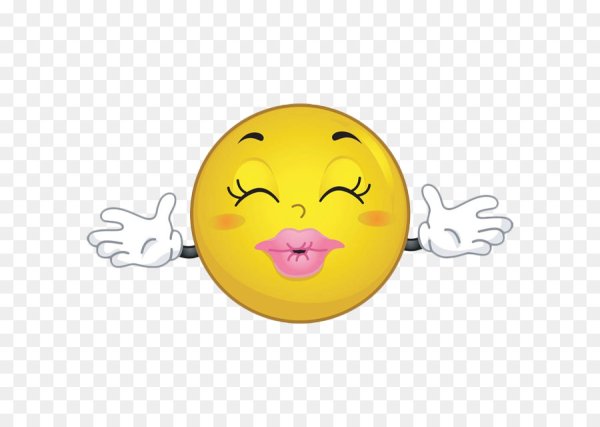 Смайлик с распростертыми объятиями