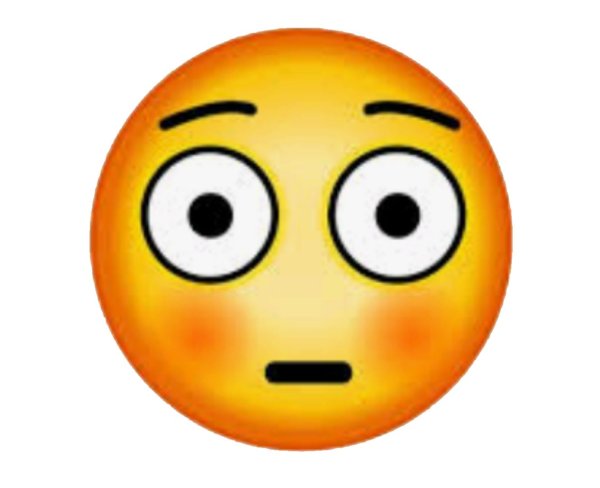 Смайлик с красными щеками