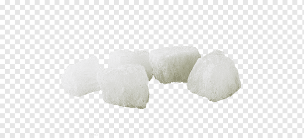 Кусочек сахара на прозрачном фоне