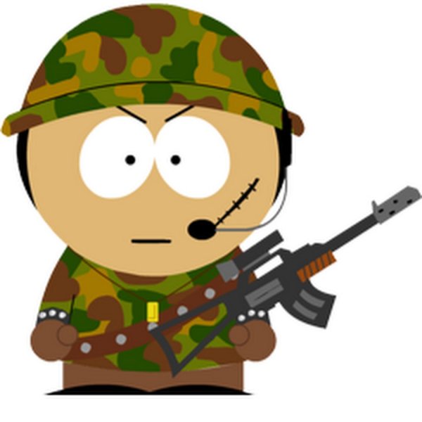 Смайлик в военной форме