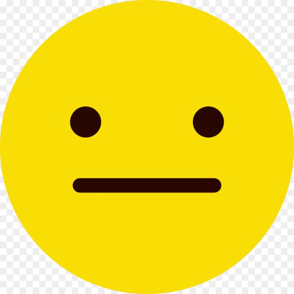Смайлик желтый нейтральный