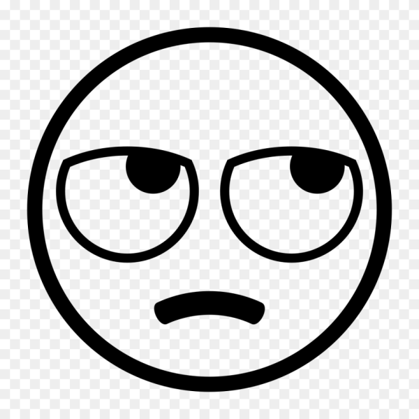 Смайлик закатывающий глаза