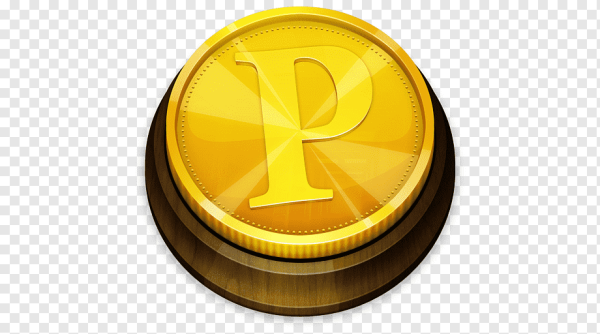 Монета желтого цвета