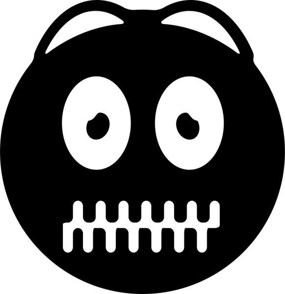 Смайлик с закрытым ртом