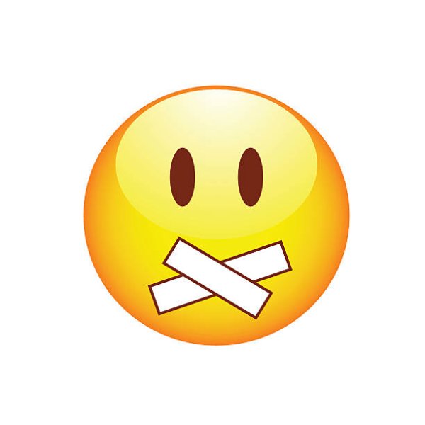 Стикер рот на замке