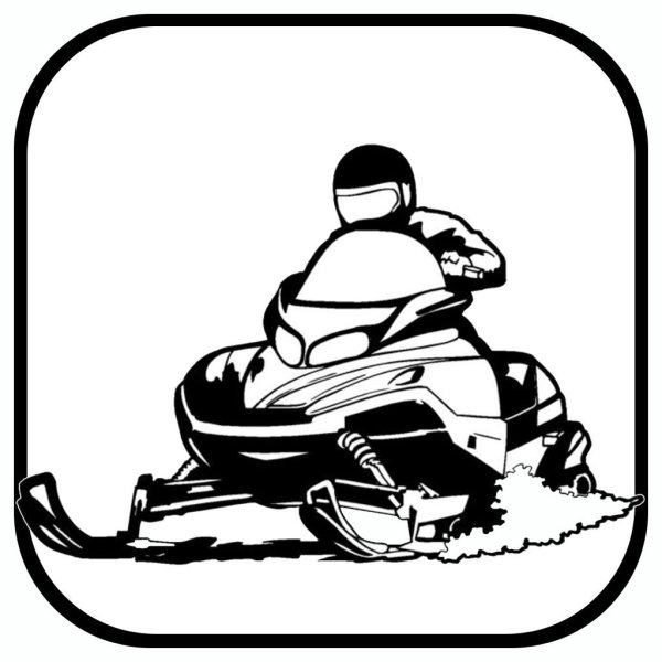 Снегоход значок