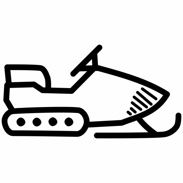 Снегоход пиктограмма