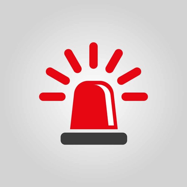 Значок красная мигалка