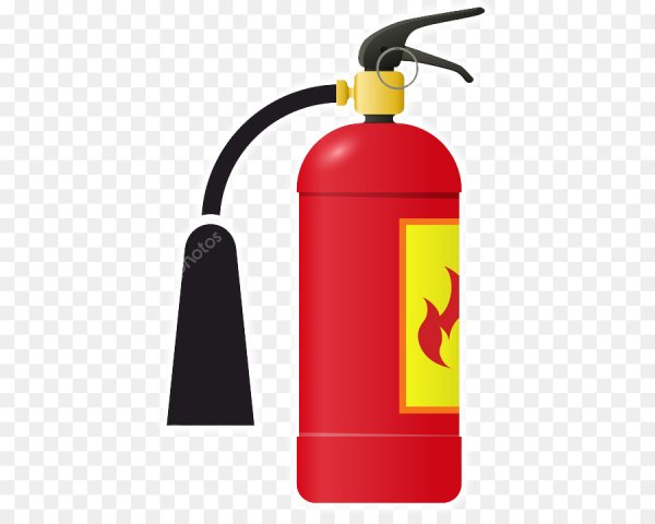 Огнетушитель на прозрачном фоне