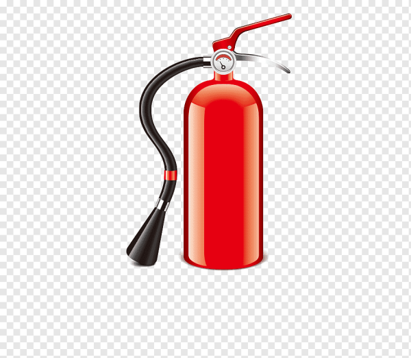 Углекислотный огнетушитель вектор