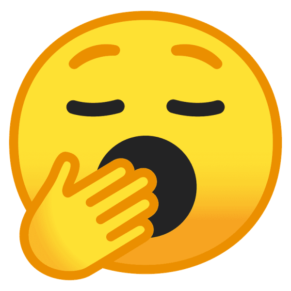 Зевающий смайлик