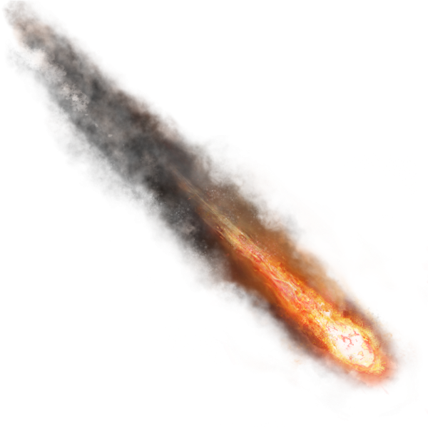 Метеорит без фона