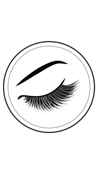 Нарисованные ресницы