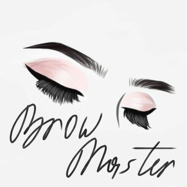 Брови на белом фоне