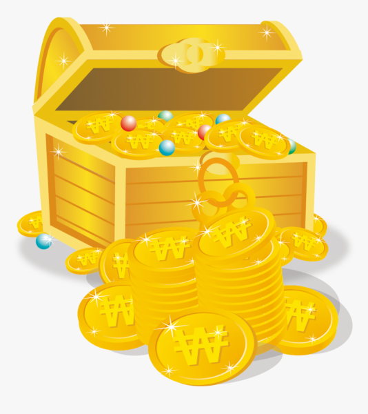 Сундук с монетами для детей