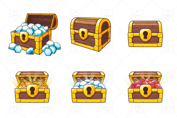 Сундук открытый и закрытый