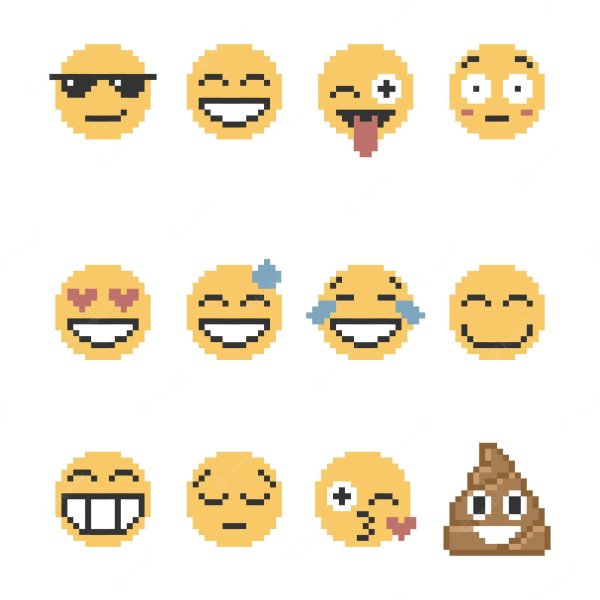 Рисунки по клеточкам маленькие смайлики