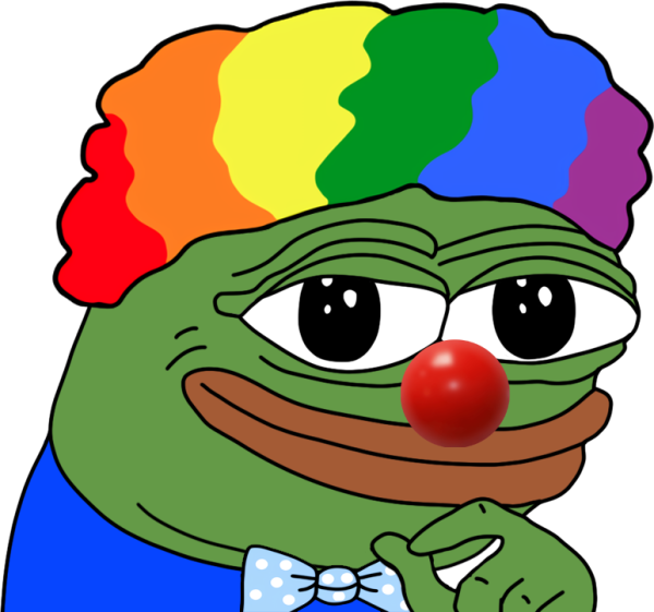 Лягушка Пепе клоун
