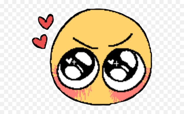 Смайл с большими глазами